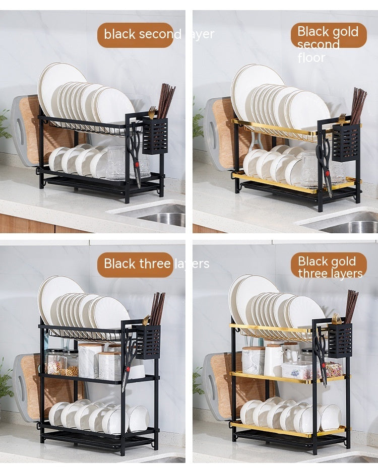 Double Layer Kitchen Dish Rack