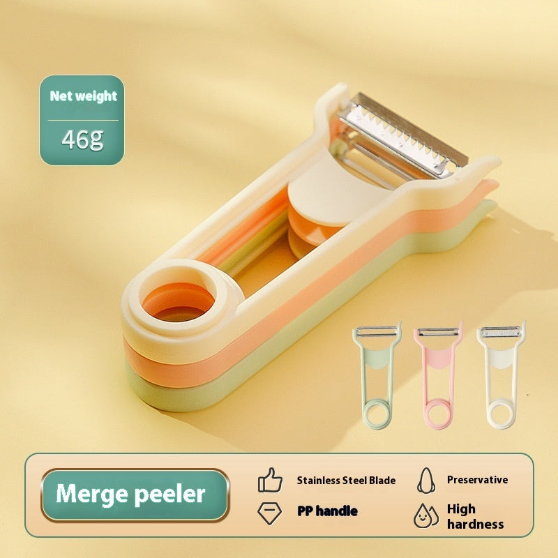 3 In 1 Grater Portable Handheld Stainless Steel