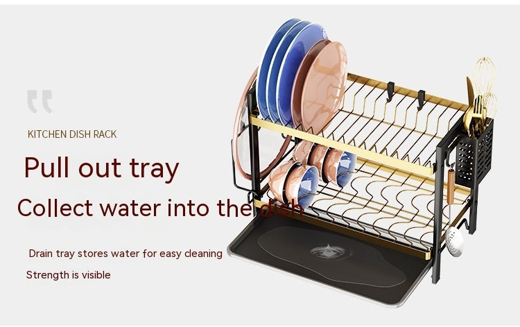 Double Layer Kitchen Dish Rack