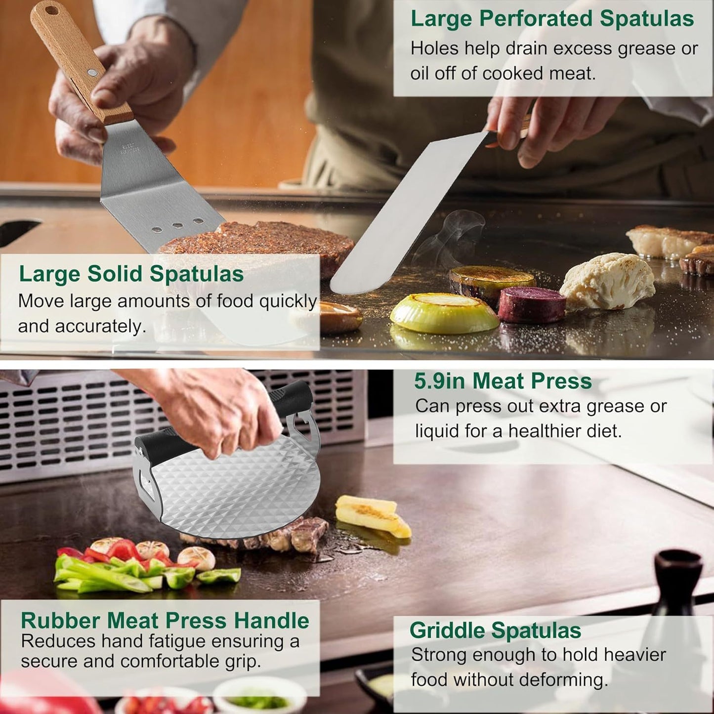 Grilljoy Griddle Accessories Set