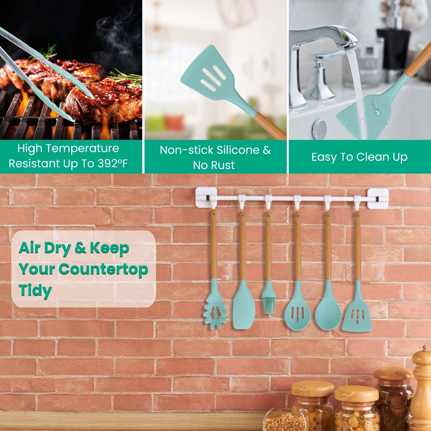 Set Of 35Pcs Kitchen Cooking Utensils Set