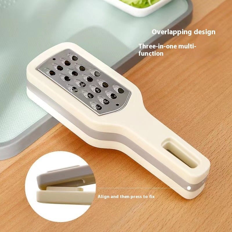 3 In 1 Grater Portable Handheld Stainless Steel