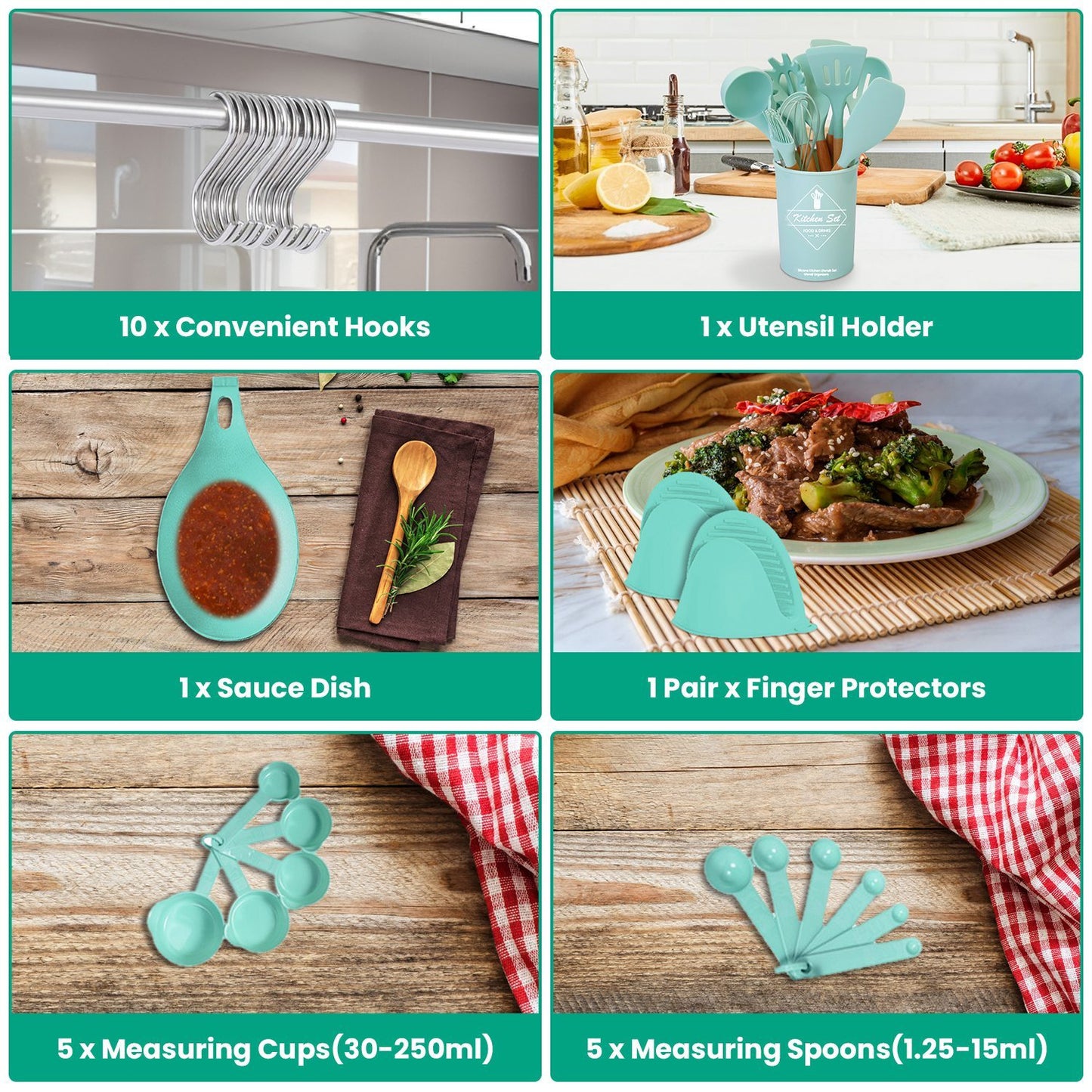 Set Of 35Pcs Kitchen Cooking Utensils Set