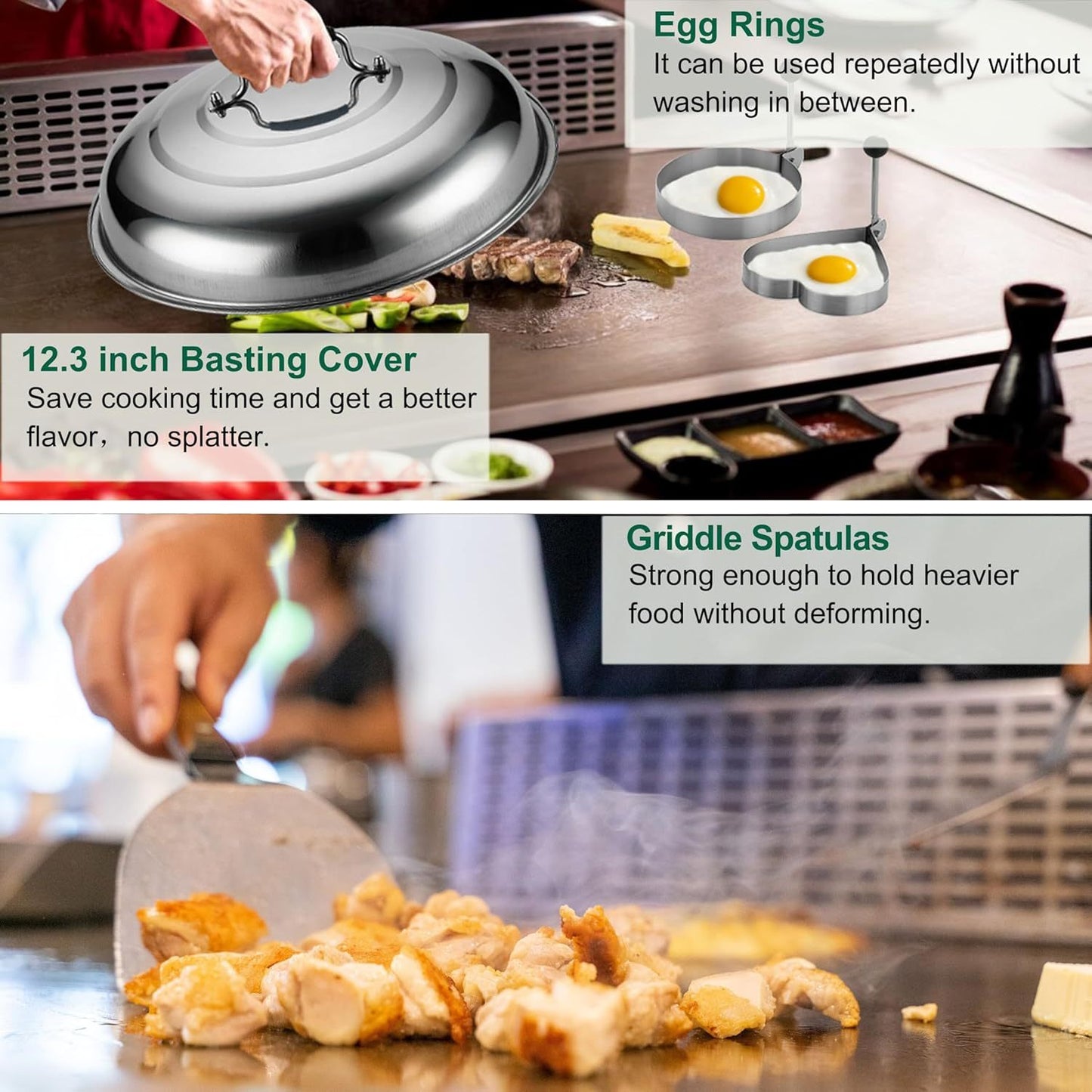 Grilljoy Griddle Accessories Set