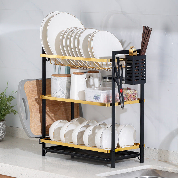 Double Layer Kitchen Dish Rack